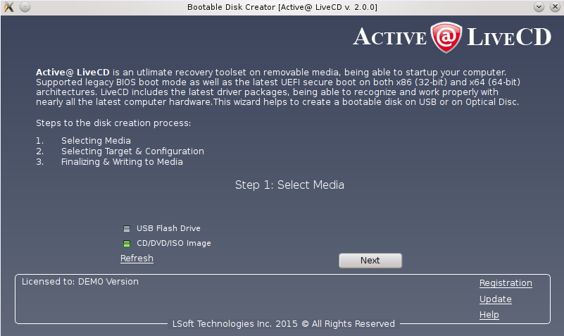 active boot disk latest version iso 14001