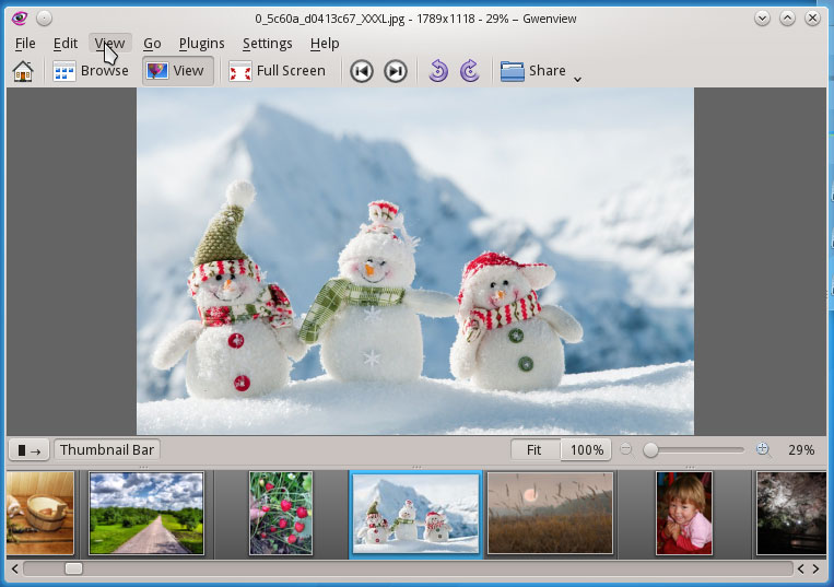 Gwenview KDE Image Viewer